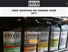 Tablet Screenshot of lucyjoscoffee.com